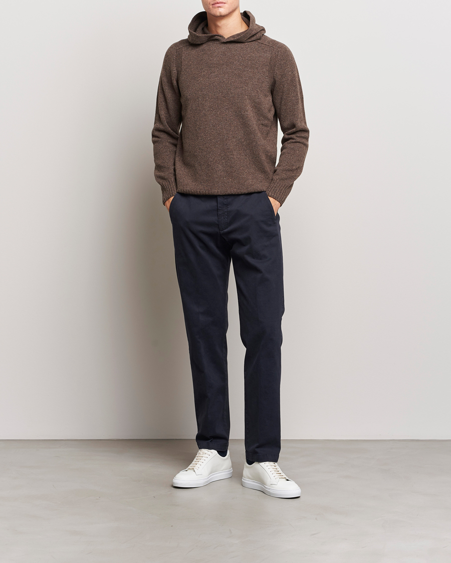 Homme | Pulls Et Tricots | Gran Sasso | Wool Hoodie Brown Melange