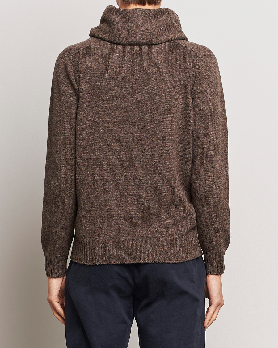 Homme | Pulls Et Tricots | Gran Sasso | Wool Hoodie Brown Melange