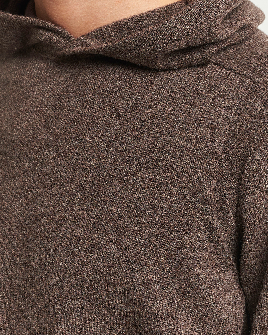 Homme | Pulls Et Tricots | Gran Sasso | Wool Hoodie Brown Melange