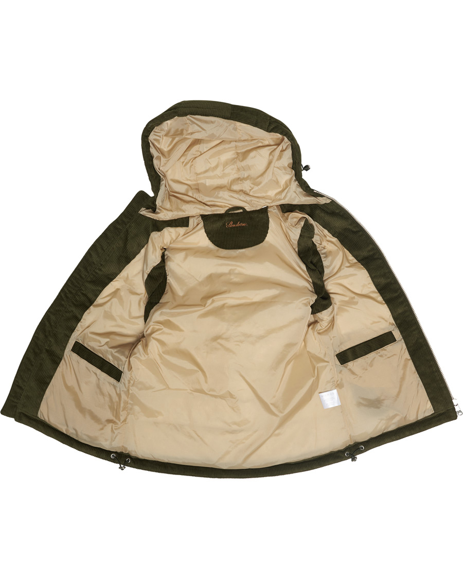 Homme | Manteaux Et Vestes | Stenströms | Padded Corduroy Hood Vest Olive