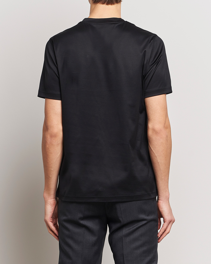 Homme | T-shirts | Eton | Filo Di Scozia Cotton T-Shirt Black