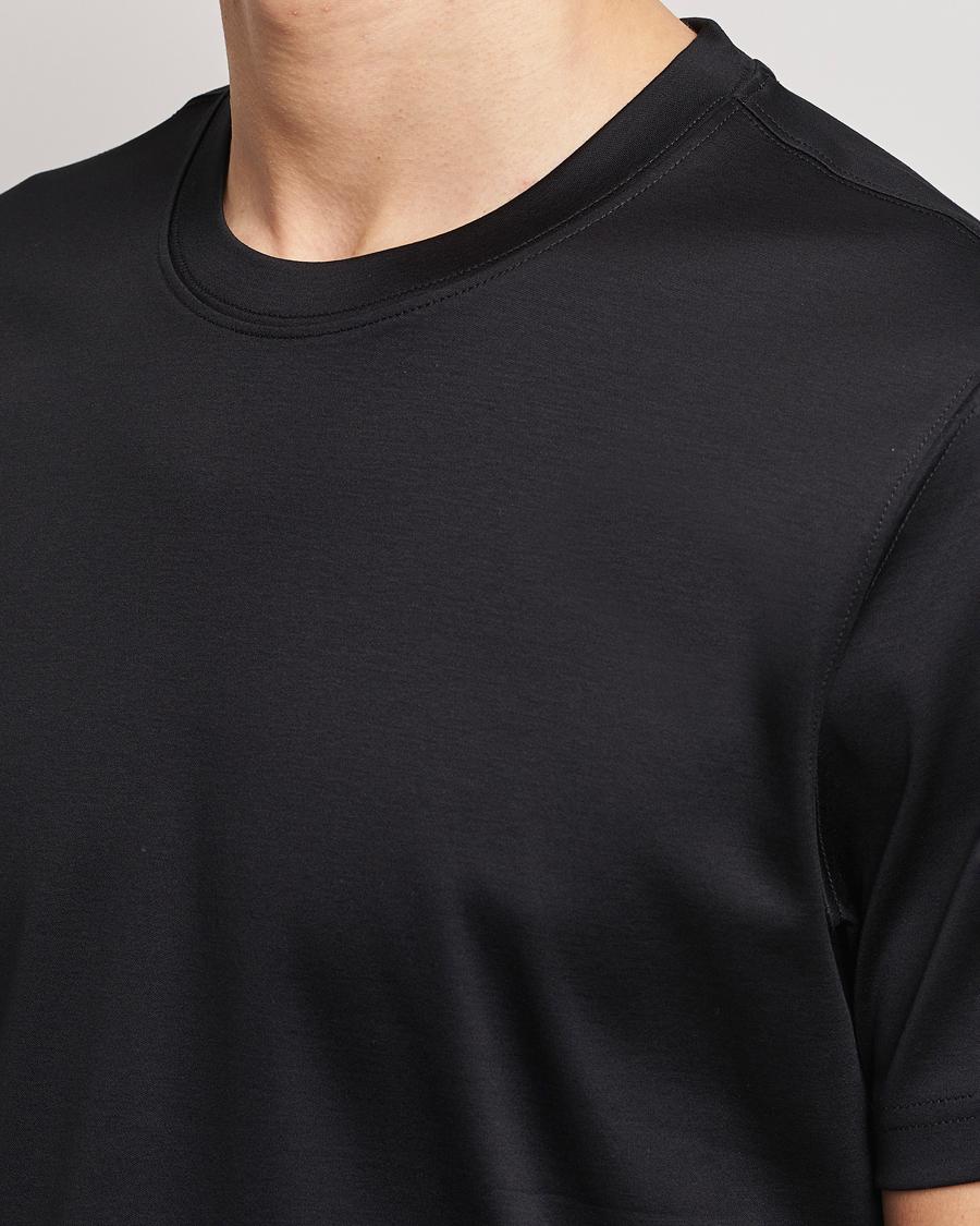 Homme | T-shirts | Eton | Filo Di Scozia Cotton T-Shirt Black