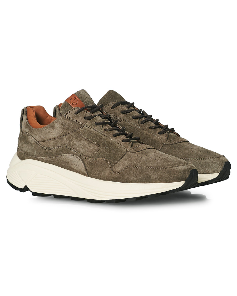 Homme | Buttero Vinci Suede Running Sneaker Taupe | Buttero | Vinci Suede Running Sneaker Taupe