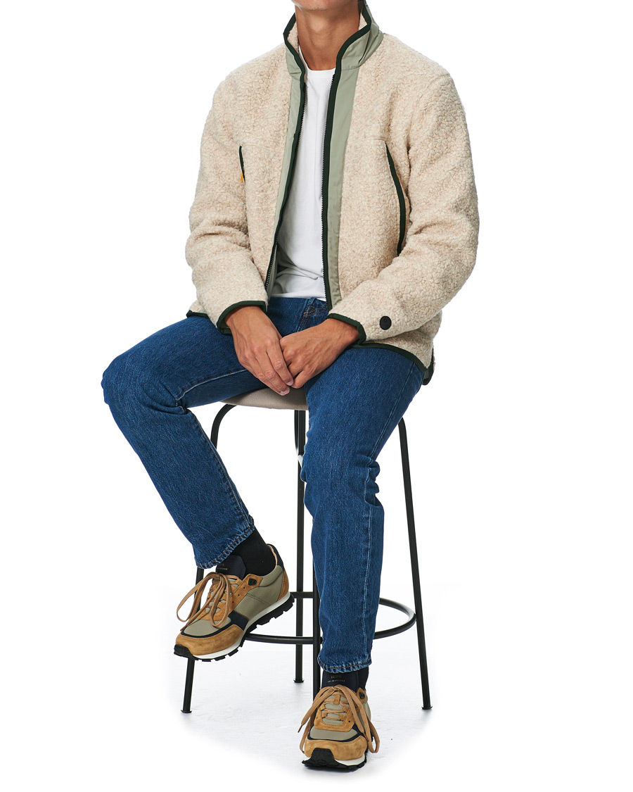 Homme | Pulls Et Tricots | Orlebar Brown | Baird Fleece Full Zip Dune/Artichoke