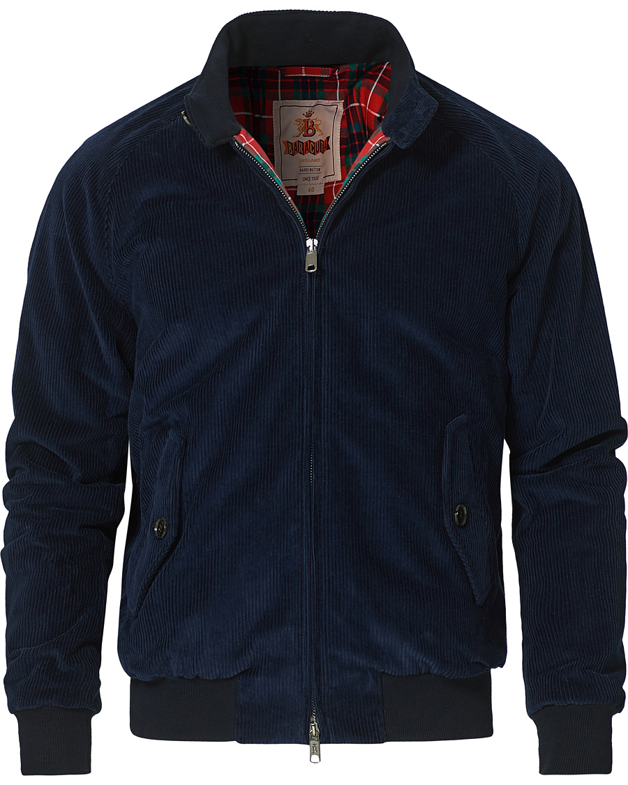 Homme | Manteaux Et Vestes | Baracuta | G9 Padded Corduroy Harrington Jacket Navy