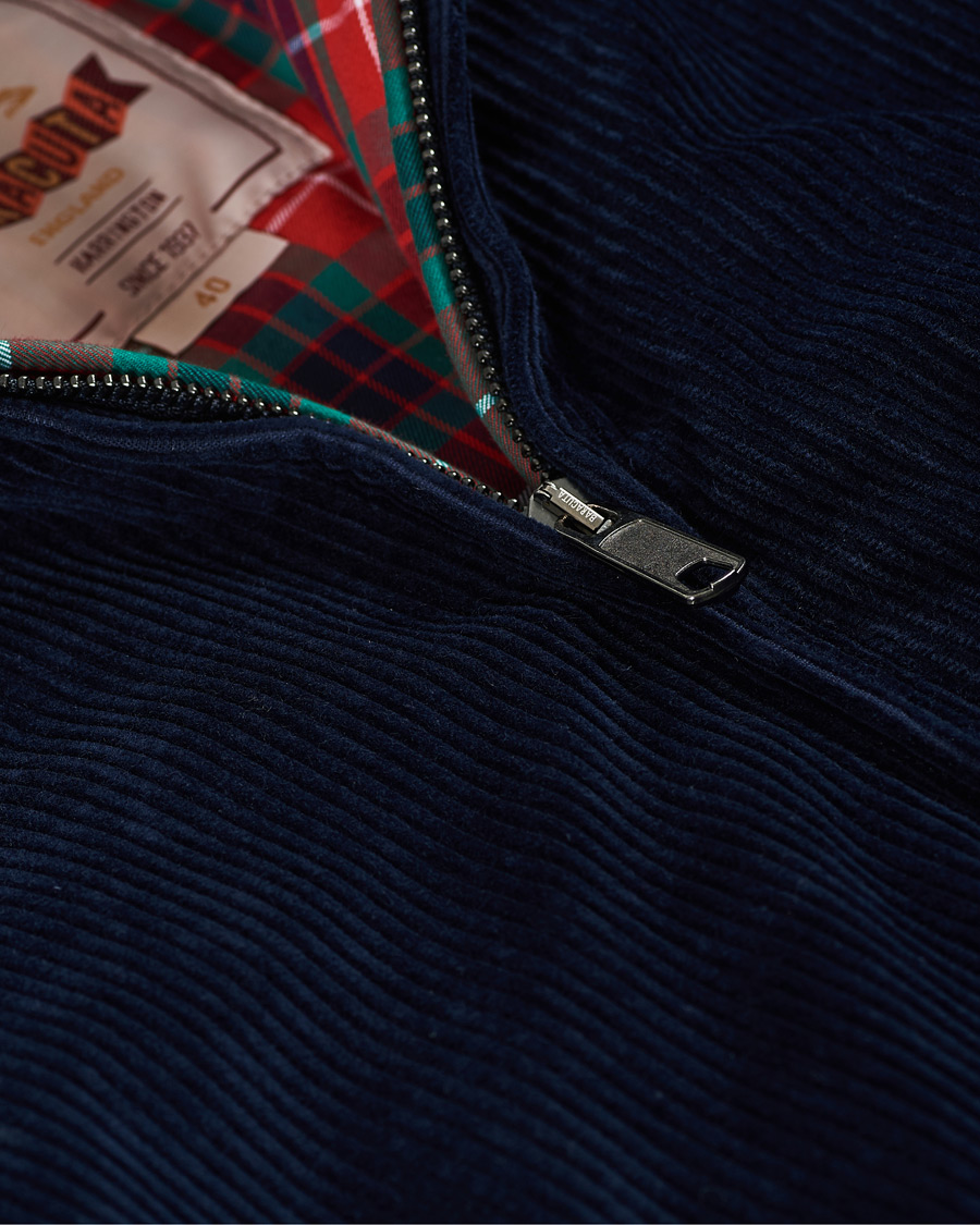 Homme | Manteaux Et Vestes | Baracuta | G9 Padded Corduroy Harrington Jacket Navy