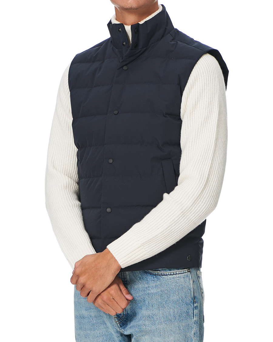 Homme | Manteaux Et Vestes | Scandinavian Edition | Abel Down Waistcoat Midnight Blue