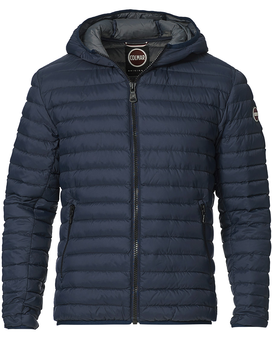 Homme | Manteaux Et Vestes | Colmar | Repunk Lightweight Down Hooded Jacket Navy