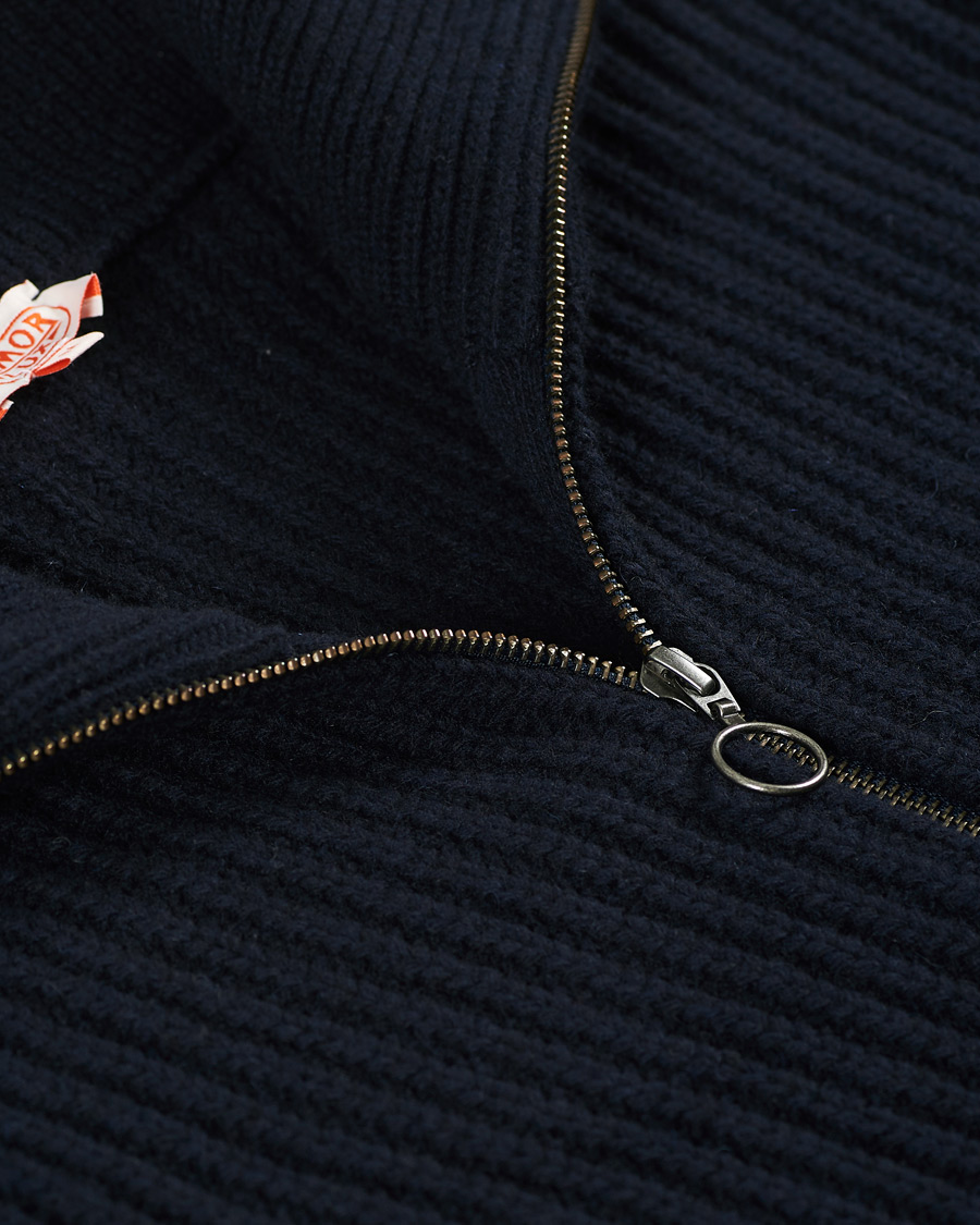 Homme | Pulls Et Tricots | Armor-lux | Ribbed Zip Sweater Navy