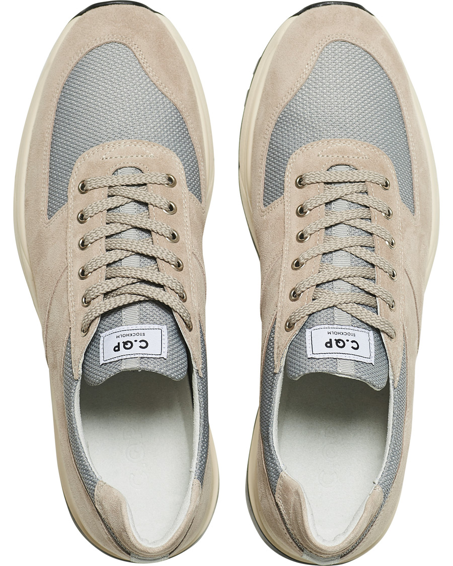Homme | C.QP Stride Suede/Mesh Running Sneaker Stone Grey | CQP | C.QP Stride Suede/Mesh Running Sneaker Stone Grey