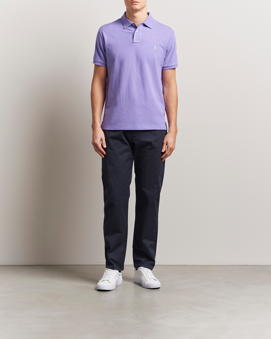Homme | Polos | Polo Ralph Lauren | Custom Slim Fit Polo Cactus Purple