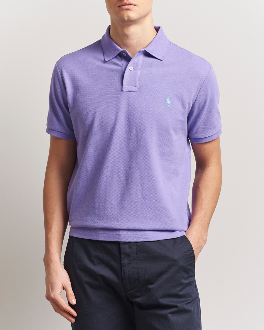Homme | Polos | Polo Ralph Lauren | Custom Slim Fit Polo Cactus Purple