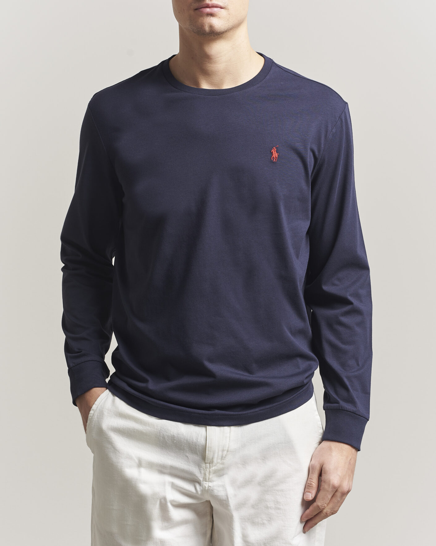 Homme | T-shirts | Polo Ralph Lauren | Custom Slim Fit Long Sleeve Tee Ink