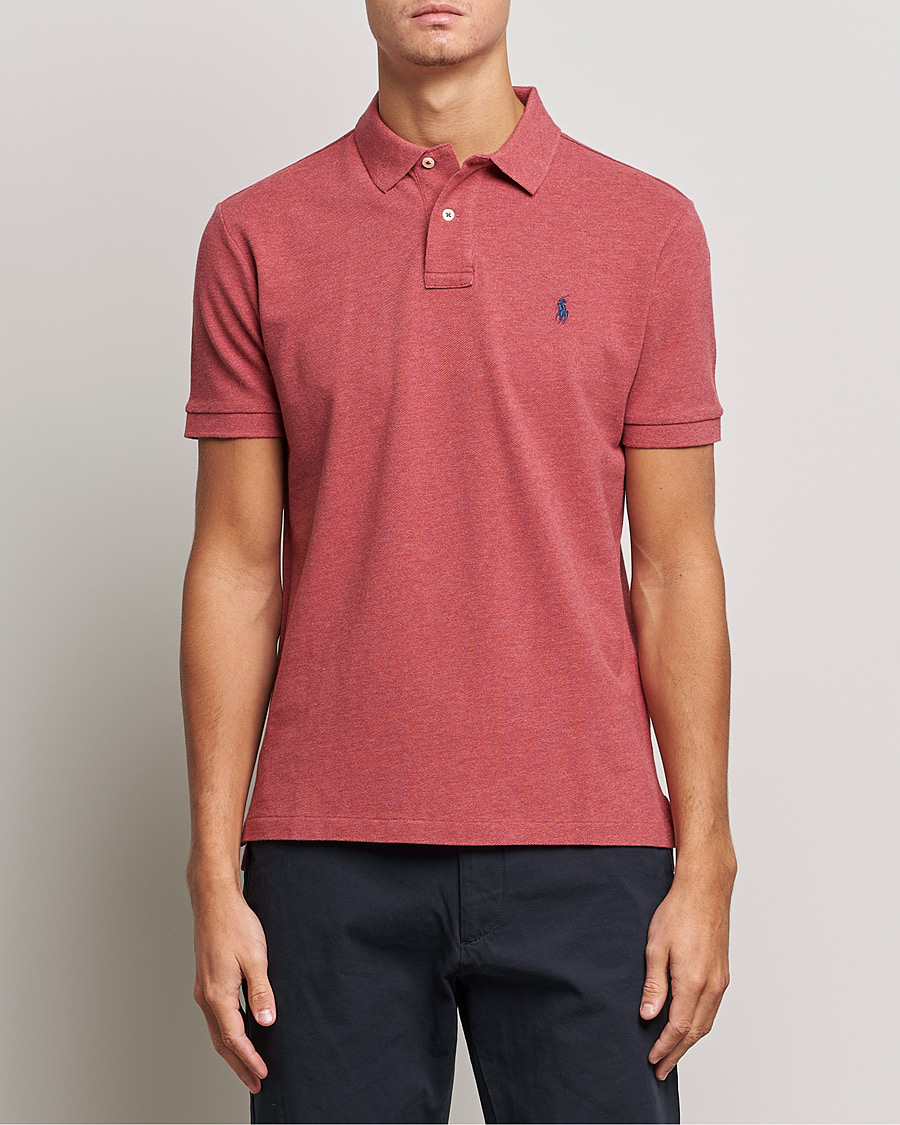 Homme | Polos | Polo Ralph Lauren | Custom Slim Fit Polo Venetian Red Heather