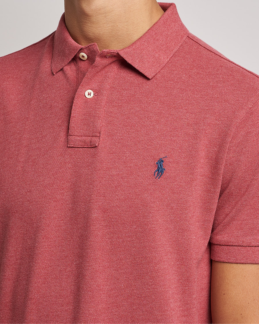 Homme | Polos | Polo Ralph Lauren | Custom Slim Fit Polo Venetian Red Heather