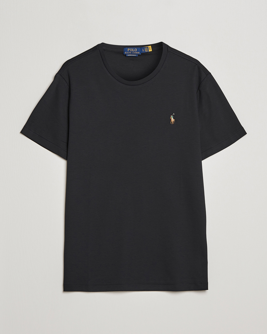 Homme | T-shirts | Polo Ralph Lauren | Luxury Pima Cotton Crew Neck T-Shirt Black