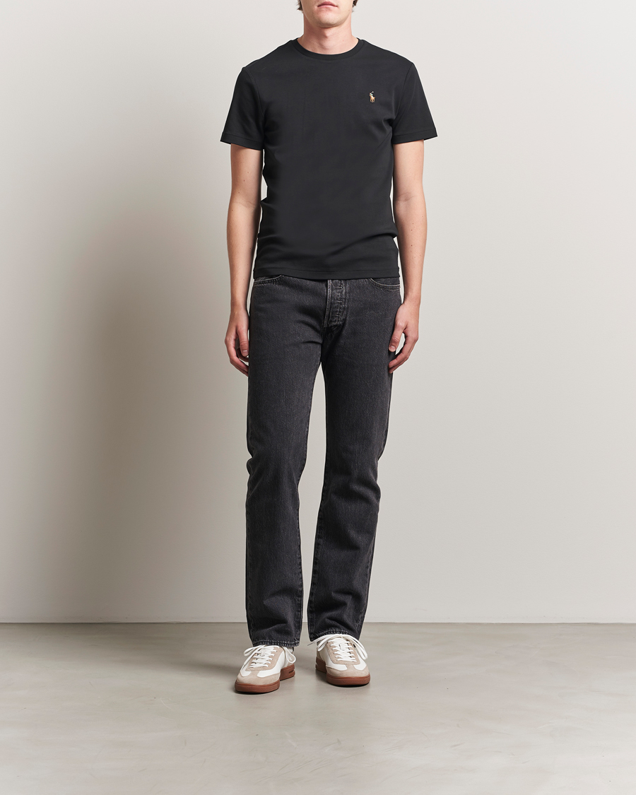 Homme | T-shirts | Polo Ralph Lauren | Luxury Pima Cotton Crew Neck T-Shirt Black