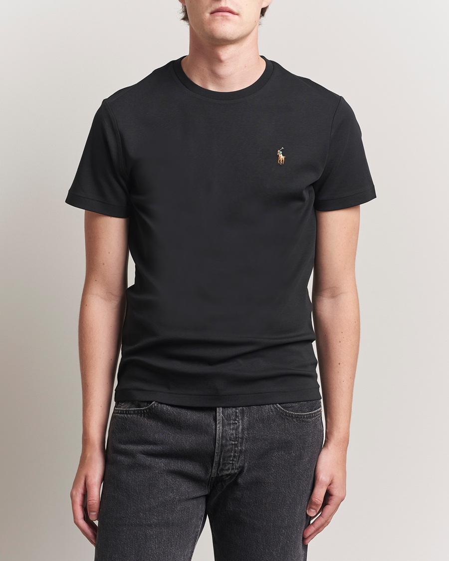 Homme | T-shirts | Polo Ralph Lauren | Luxury Pima Cotton Crew Neck T-Shirt Black
