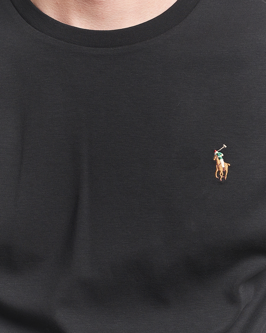 Homme | T-shirts | Polo Ralph Lauren | Luxury Pima Cotton Crew Neck T-Shirt Black