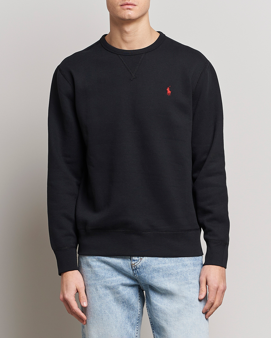 Homme | Soldes Vêtements | Polo Ralph Lauren | Crew Neck Sweatshirt Polo Black