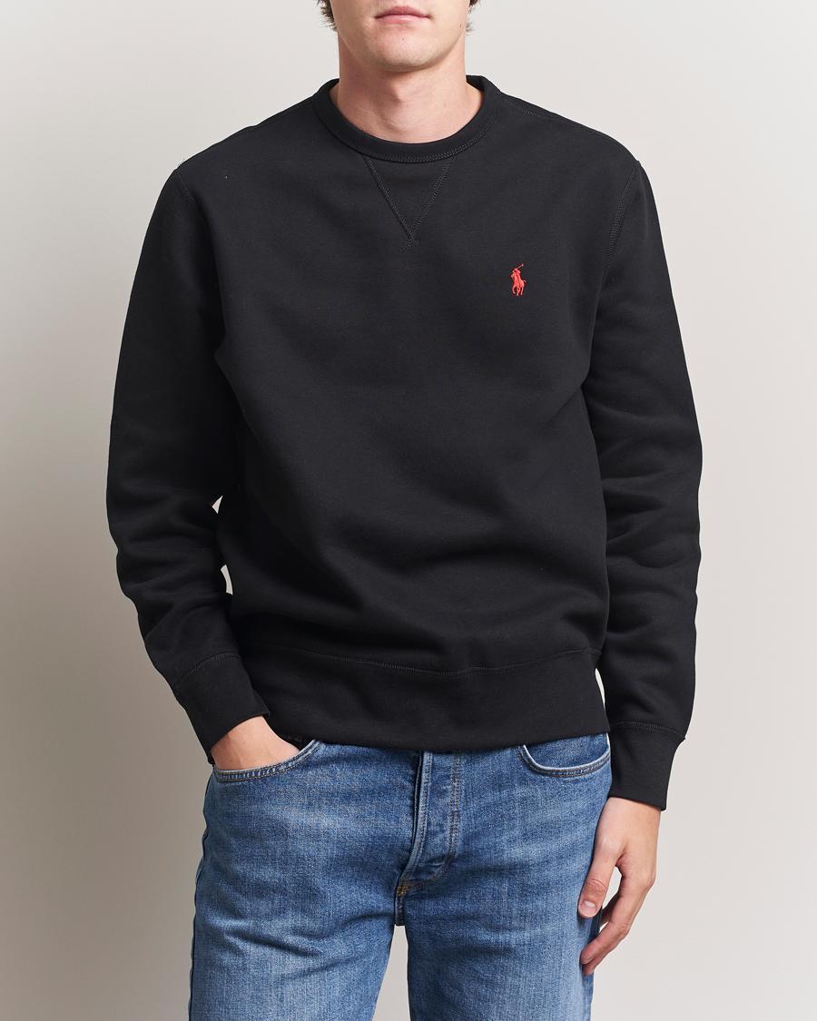 Homme | Pulls Et Tricots | Polo Ralph Lauren | Crew Neck Sweatshirt Polo Black