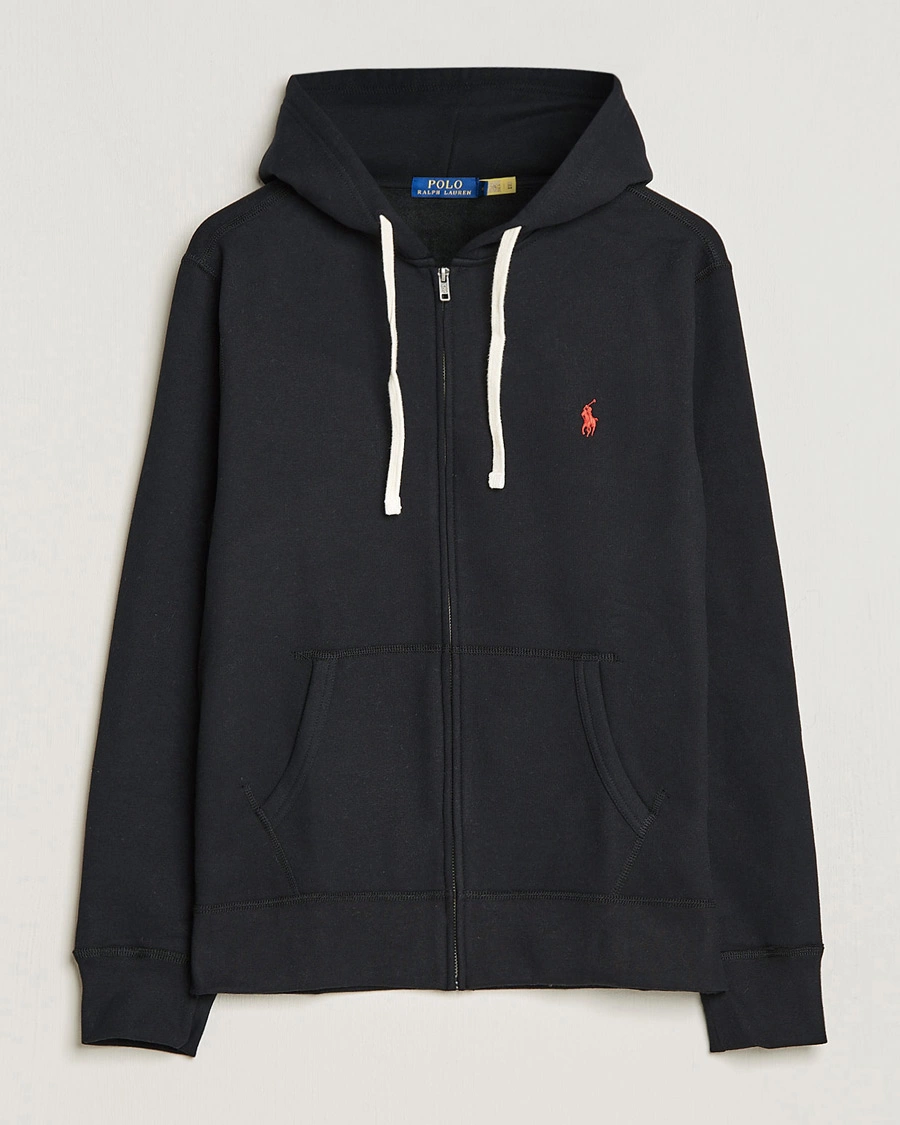Homme | Pulls Et Tricots | Polo Ralph Lauren | Fleece Full Zip Hoodie Polo Black