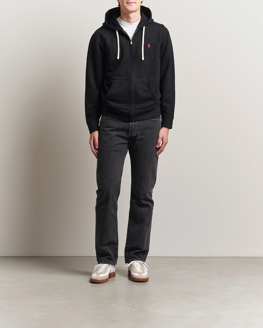 Homme | Pulls Et Tricots | Polo Ralph Lauren | Fleece Full Zip Hoodie Polo Black