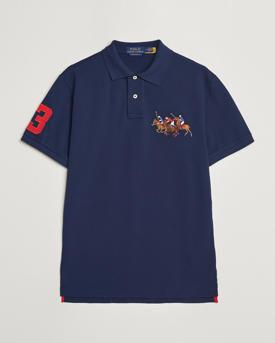 Homme | Polos | Polo Ralph Lauren | Custom Slim Fit Match Club Polo Newport Navy