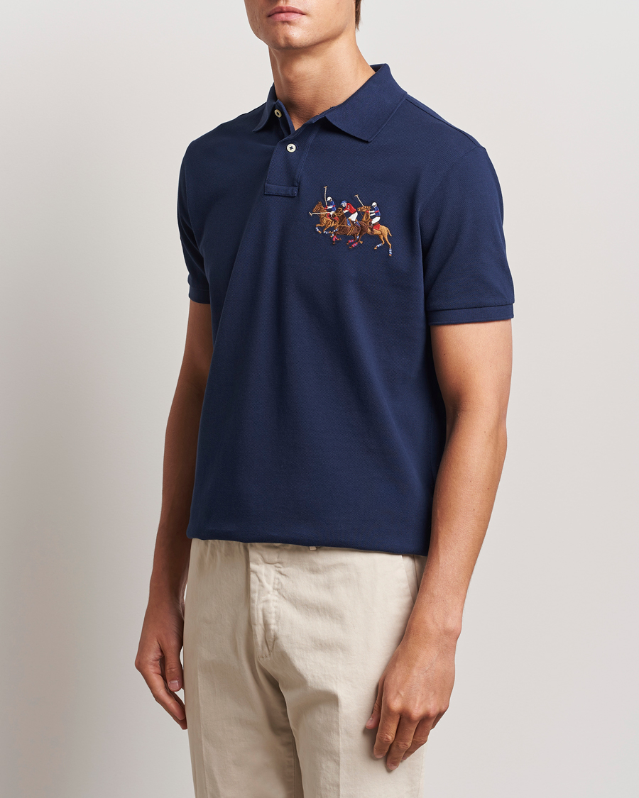 Homme | Polos | Polo Ralph Lauren | Custom Slim Fit Match Club Polo Newport Navy
