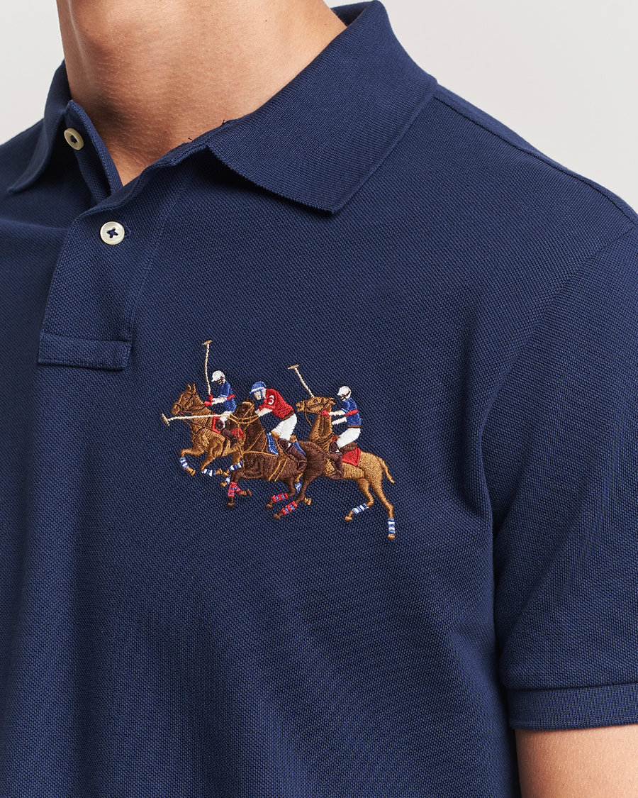 Homme | Polos | Polo Ralph Lauren | Custom Slim Fit Match Club Polo Newport Navy
