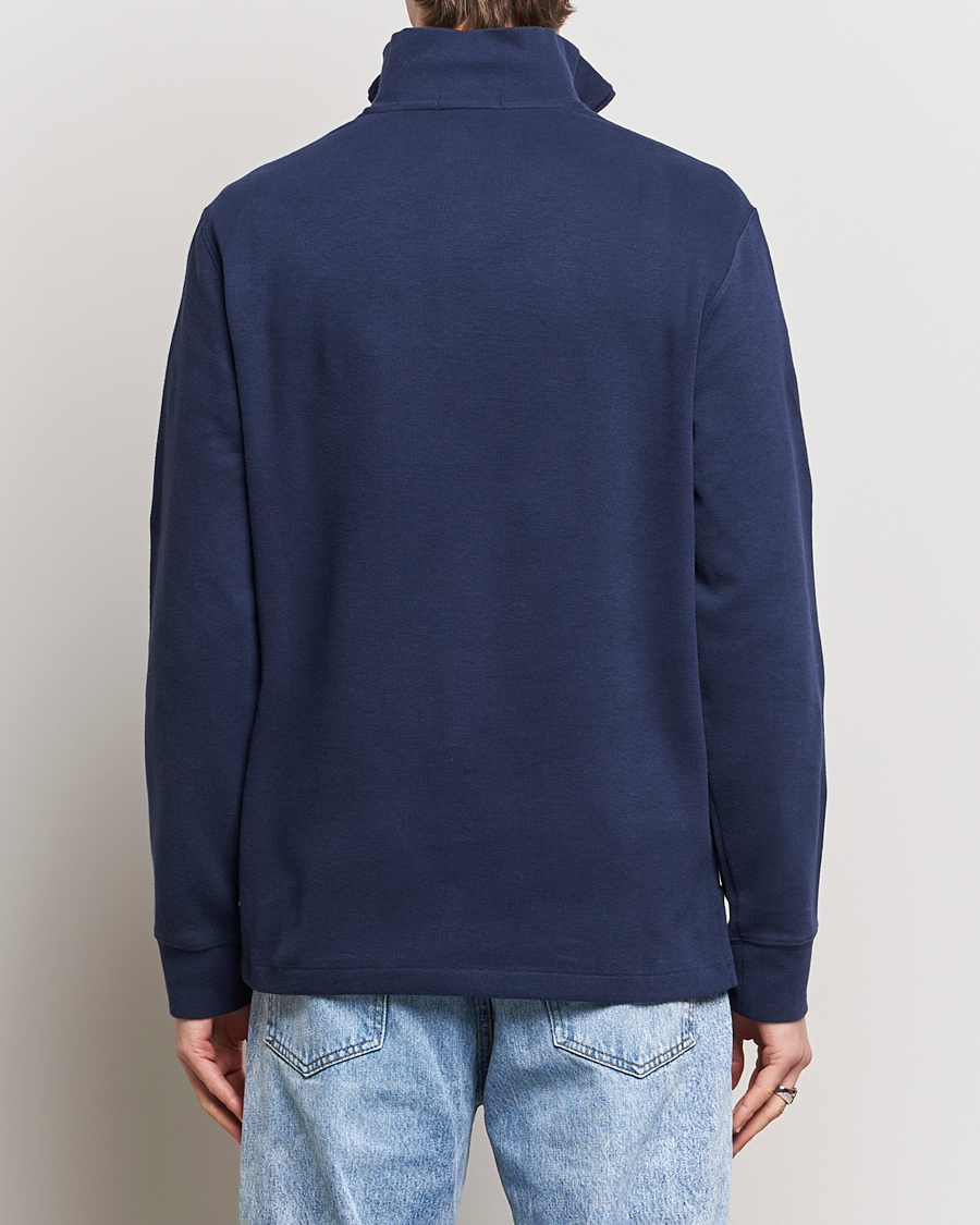 Homme | Pulls Et Tricots | Polo Ralph Lauren | Double Knit Jaquard Half Zip Sweater Cruise Navy