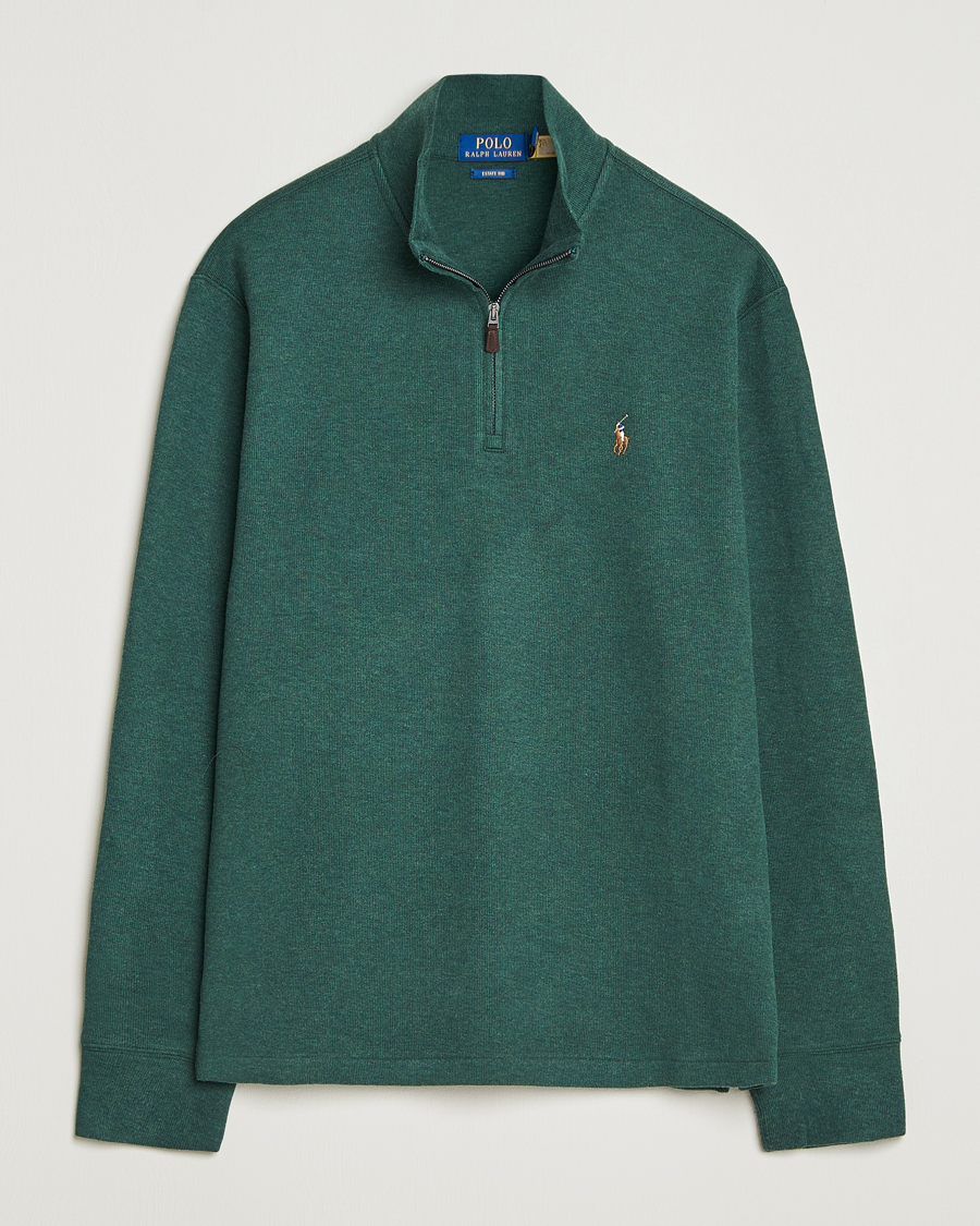 Homme | Pulls Et Tricots | Polo Ralph Lauren | Double Knit Jaquard Half Zip Sweater Pine Heather
