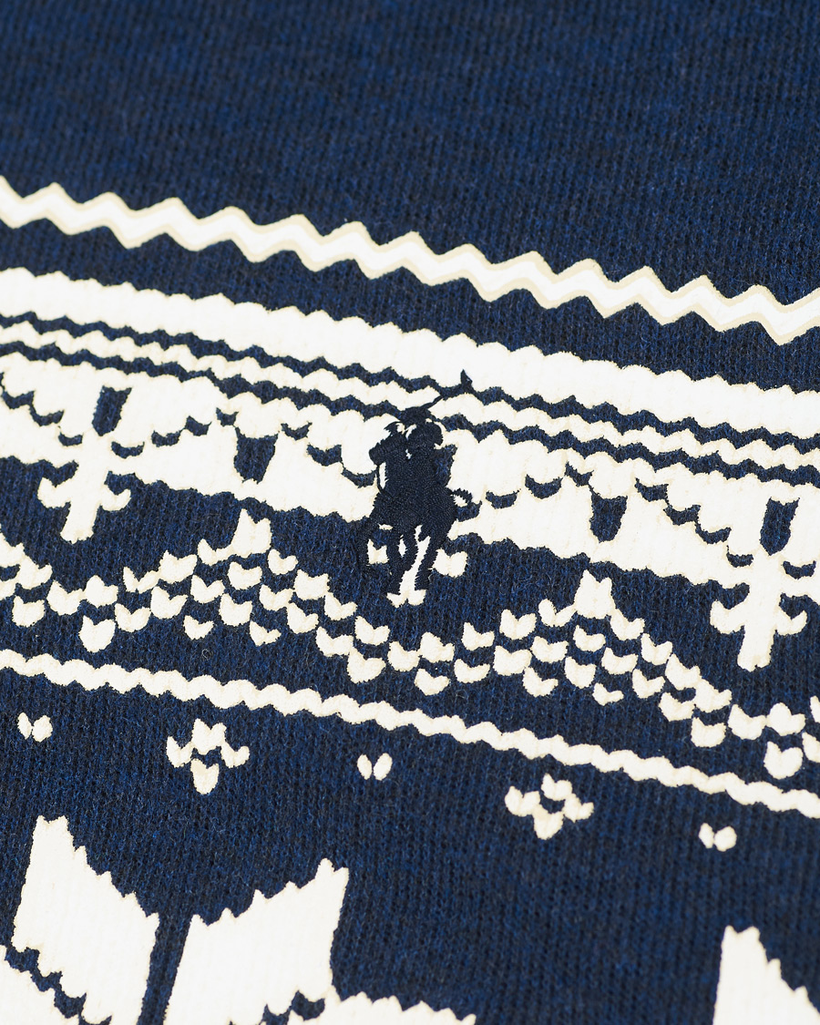 Homme | Pulls Et Tricots | Polo Ralph Lauren | Winter Double Knit Half Zip Sweater Blue Heather