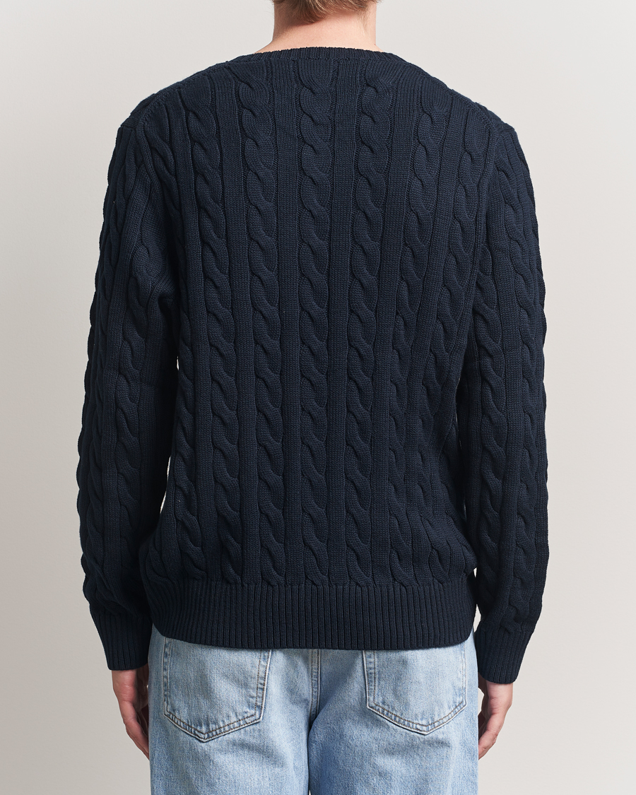 Homme | Pulls Et Tricots | Polo Ralph Lauren | Cotton Cable Pullover Hunter Navy