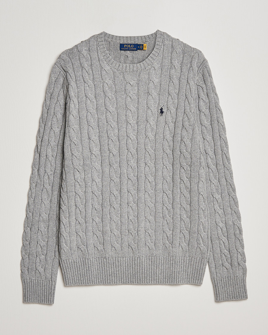 Homme | Pulls Et Tricots | Polo Ralph Lauren | Cotton Cable Pullover Fawn Grey Heather