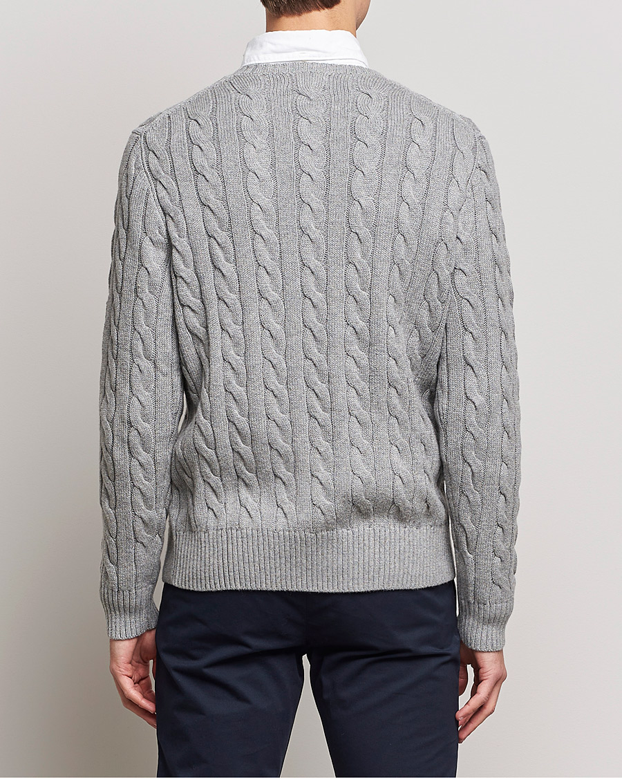Homme | Pulls Et Tricots | Polo Ralph Lauren | Cotton Cable Pullover Fawn Grey Heather