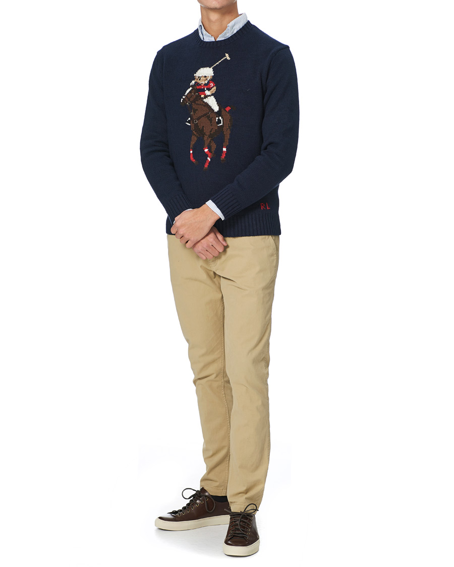 Homme | Pulls Et Tricots | Polo Ralph Lauren | Polo Player Bear Knitted Sweater Navy