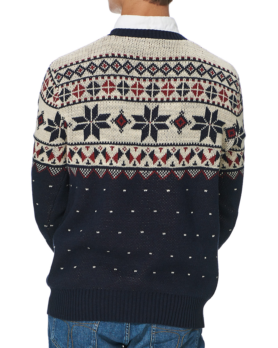 Homme | Pulls Et Tricots | Polo Ralph Lauren | Wool Snowflake Knitted Sweater Navy