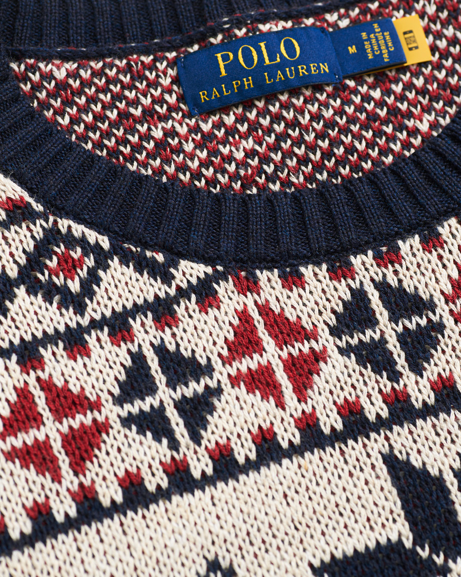 Homme | Pulls Et Tricots | Polo Ralph Lauren | Wool Snowflake Knitted Sweater Navy