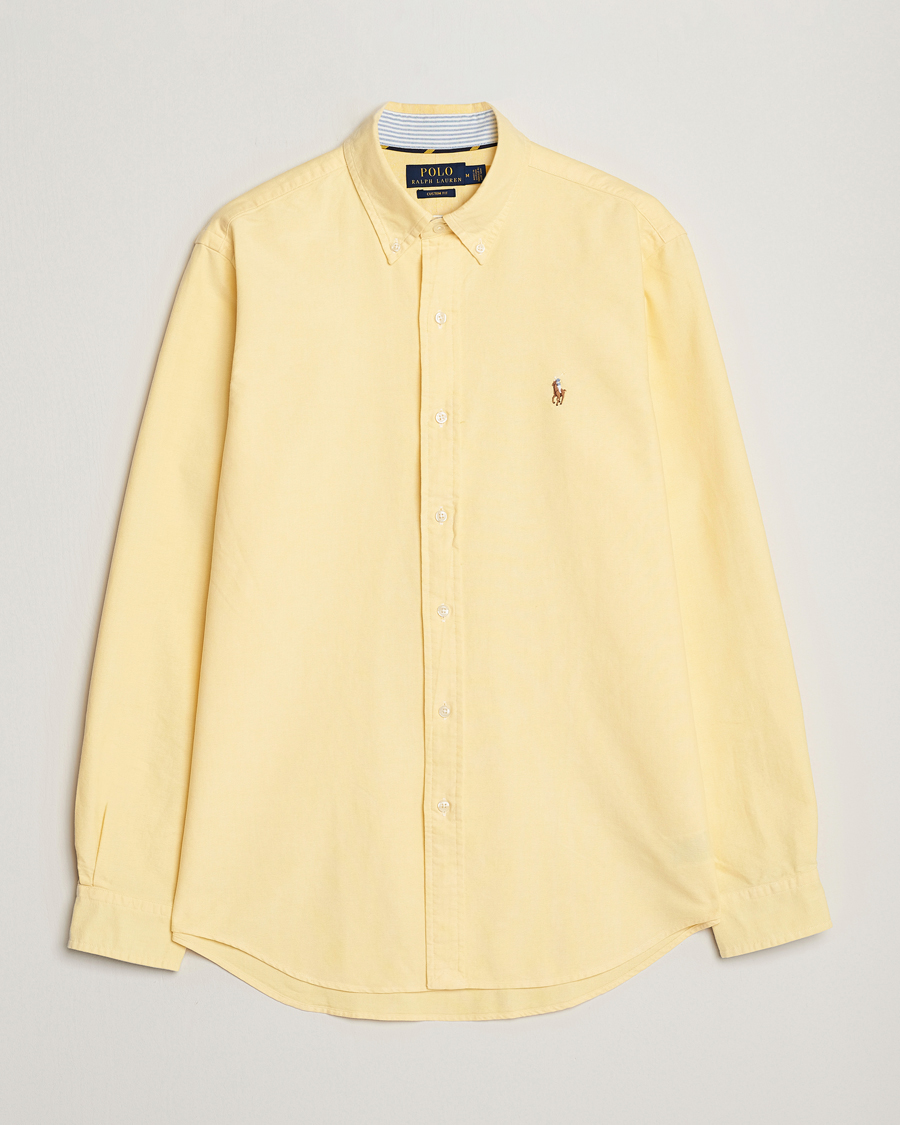 Homme | Chemises | Polo Ralph Lauren | Custom Fit Oxford Button Down Shirt Yellow