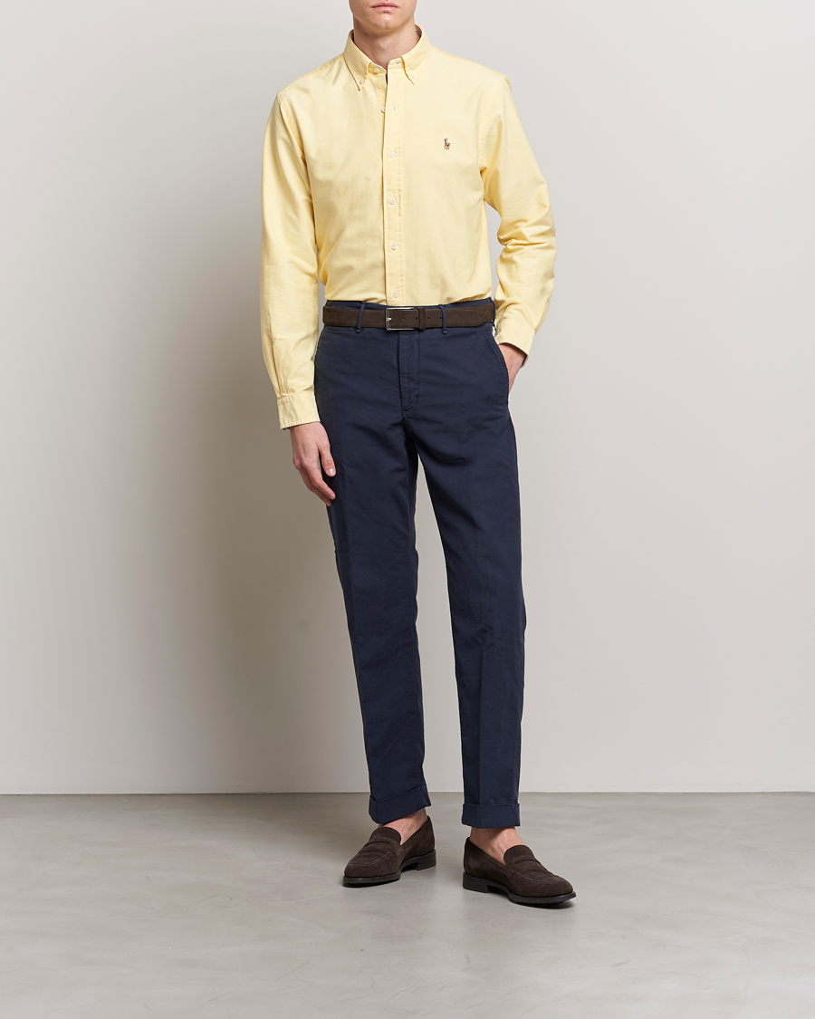 Homme | Chemises | Polo Ralph Lauren | Custom Fit Oxford Button Down Shirt Yellow