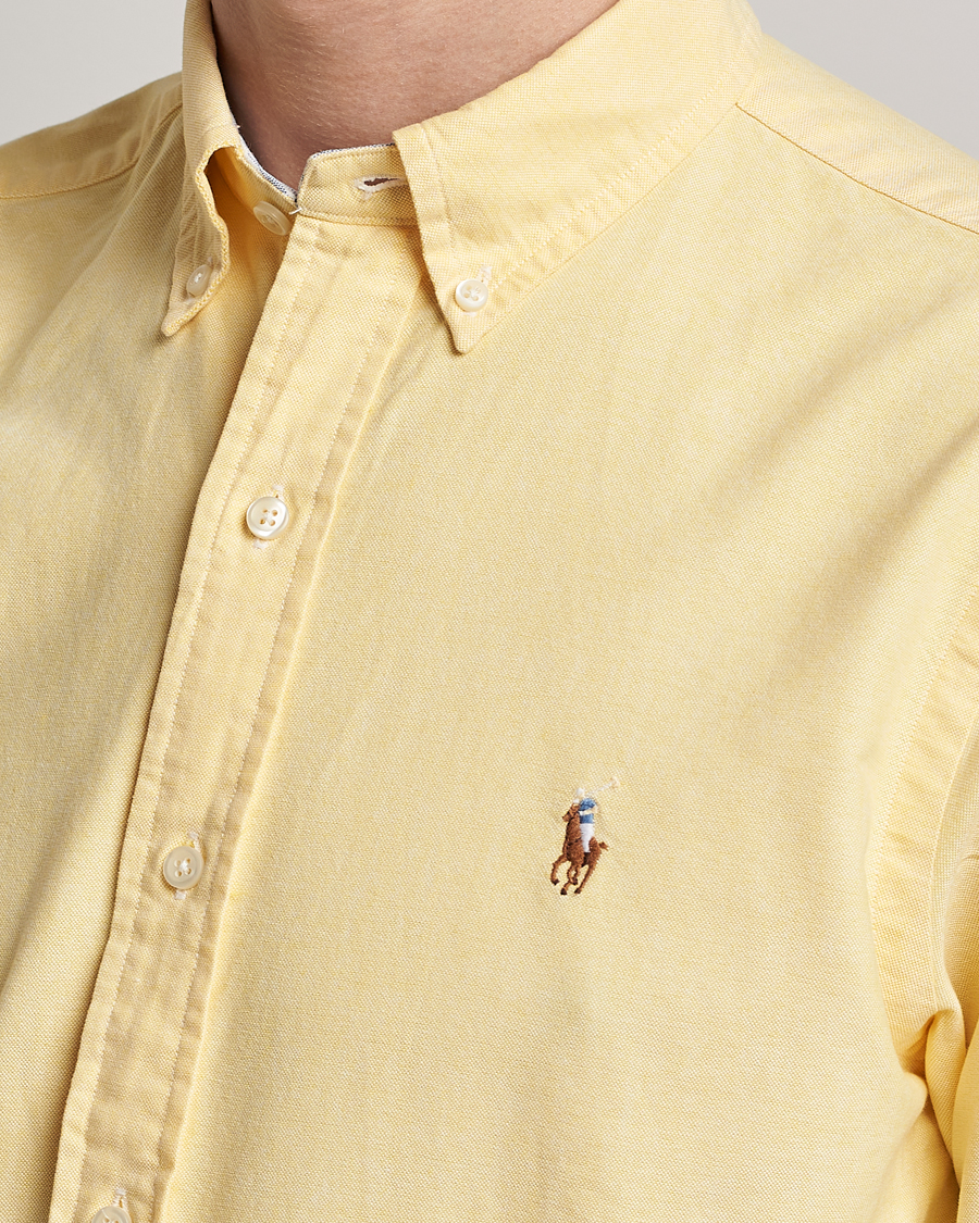 Homme | Chemises | Polo Ralph Lauren | Custom Fit Oxford Button Down Shirt Yellow