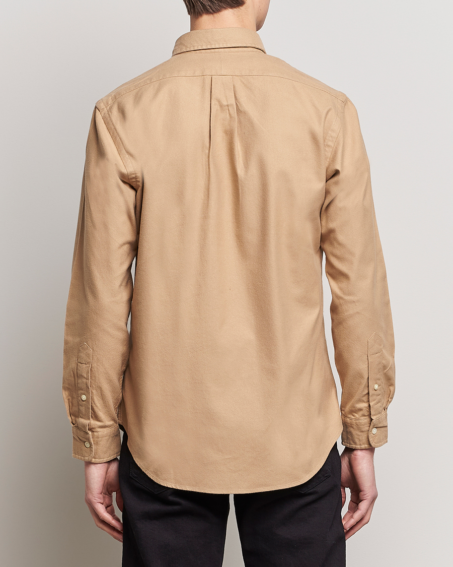 Homme | Chemises | Polo Ralph Lauren | Custom Fit Brushed Flannel Shirt Vintage Khaki