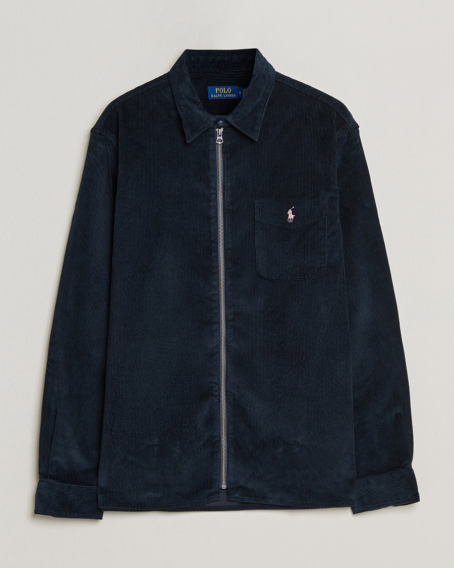 Homme | Chemises | Polo Ralph Lauren | Corduroy Full Zip Overshirt Navy