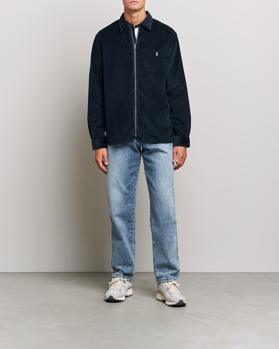 Homme | Chemises | Polo Ralph Lauren | Corduroy Full Zip Overshirt Navy