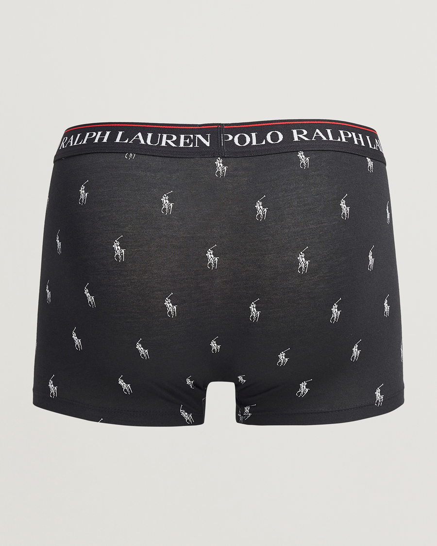 Homme | Sous-Vêtements Et Chaussettes | Polo Ralph Lauren | 3-Pack Trunk Black/Stripe/Pony