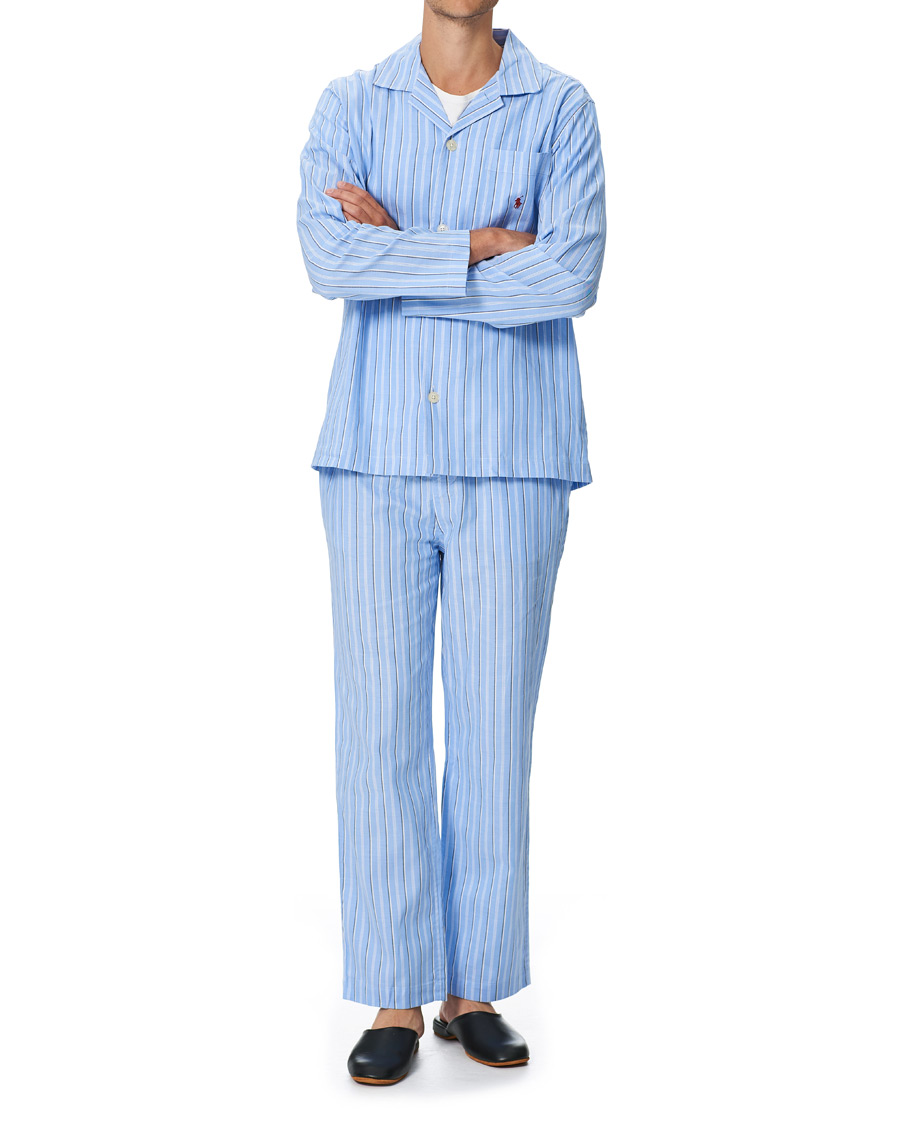 Homme | Peignoirs Et Pyjamas | Polo Ralph Lauren | Cotton Pyjama Set Blue Stripe