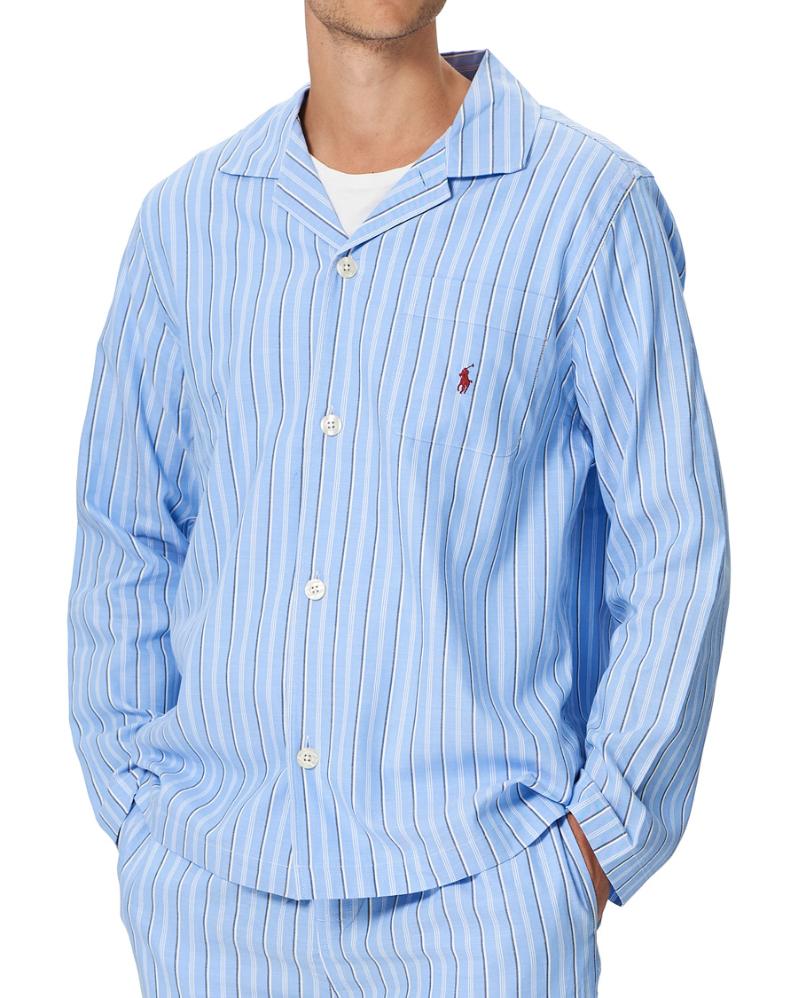 Homme | Peignoirs Et Pyjamas | Polo Ralph Lauren | Cotton Pyjama Set Blue Stripe