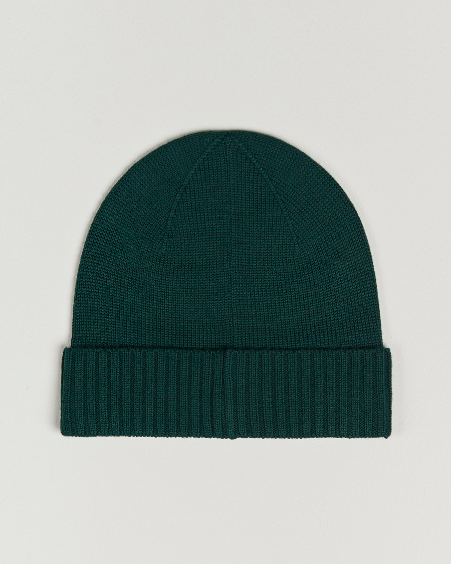 Homme | Polo Ralph Lauren Merino Wool Beanie College Green | Polo Ralph Lauren | Merino Wool Beanie College Green