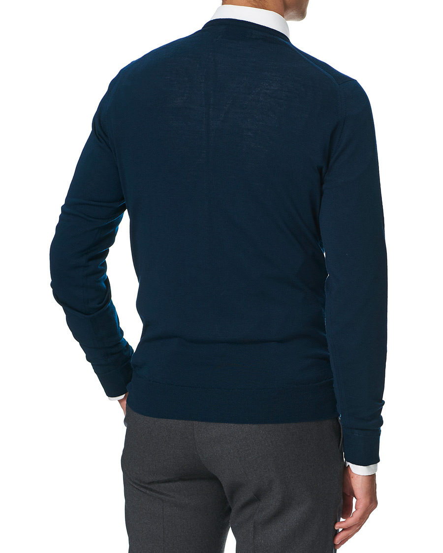 Homme | Pulls Et Tricots | John Smedley | Lundy Extra Fine Merino Crew Neck Orion Green